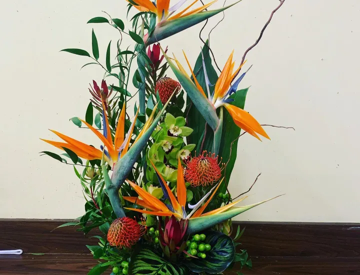 Flower arrangement at Old City Flowers