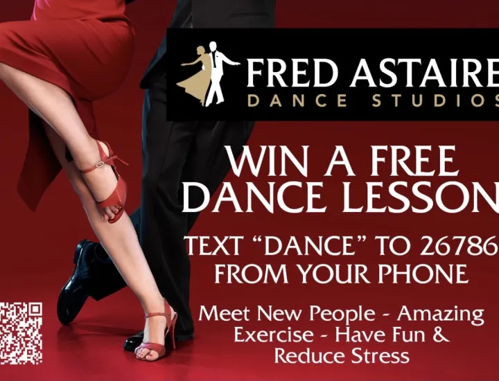 Fred Astaire Dance Studio with two people dancing