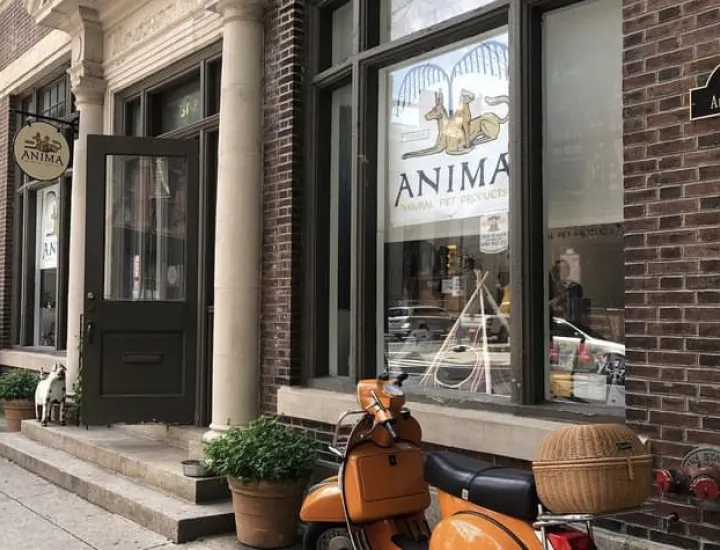 Exterior of Anima Natural Pet Products shop