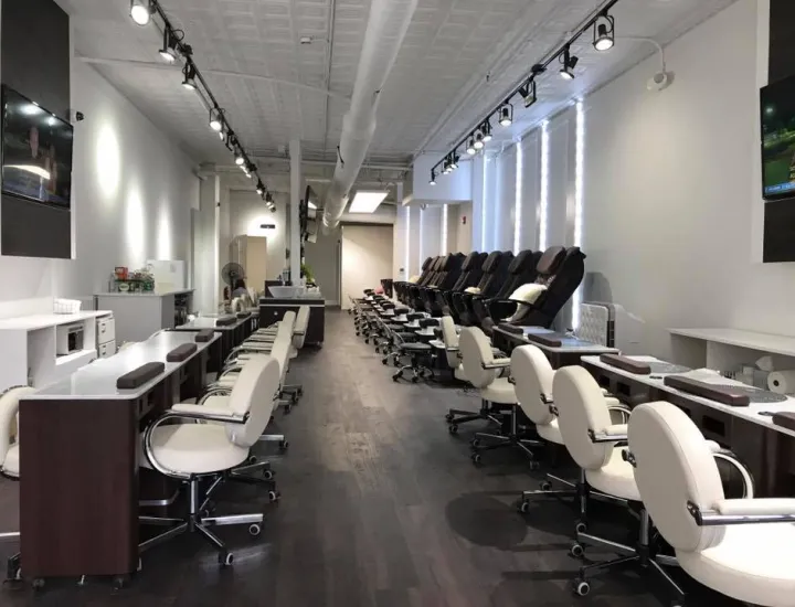 Interior of nail salon