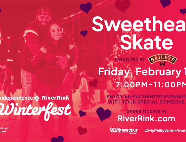 Graphic advertising Sweetheart Skate. 