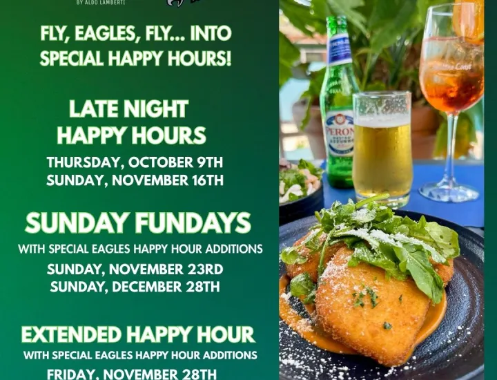 Eagles Happy Hours at Positano Coast