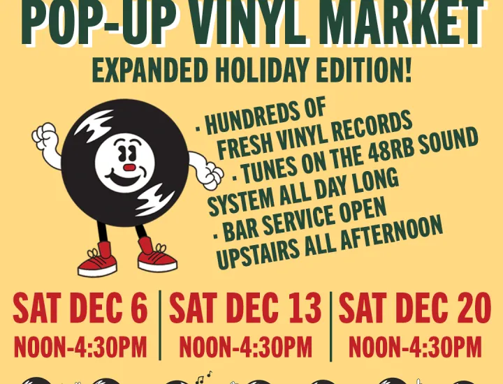 vinyl pop up - dec 6/13/20!