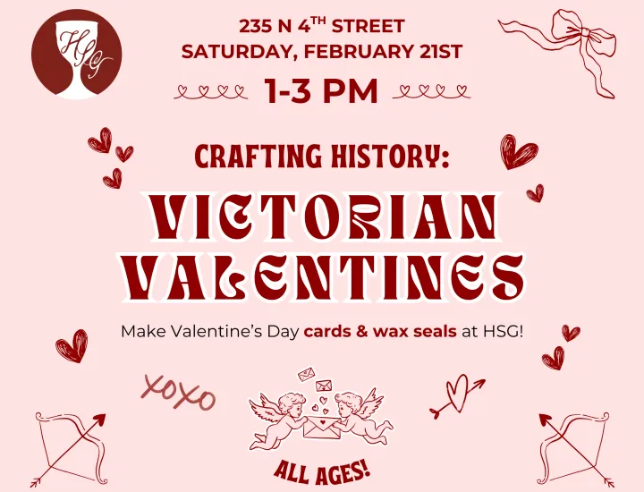 Advertisement for Crafting History: Victorian Valentines