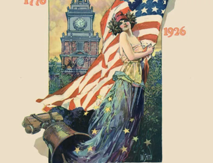 The cover of the book featuring a vintage image of the 1926 Philadelphia World's Fair.