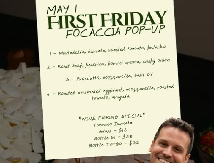 Focaccia Menu