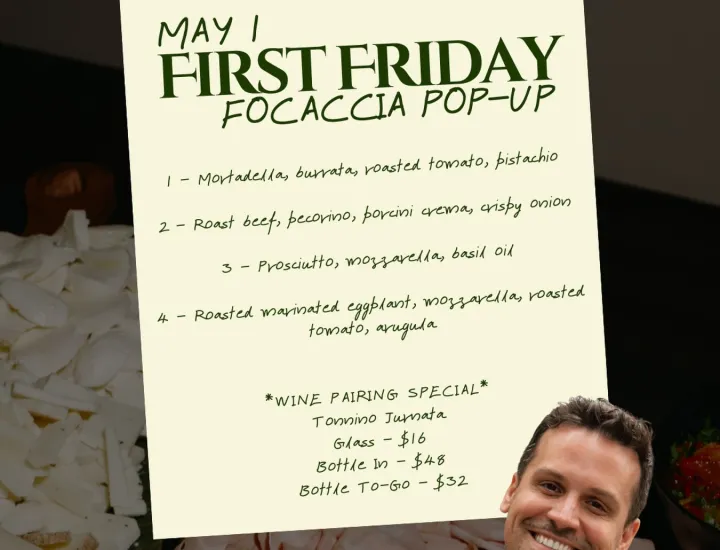 Focaccia Menu