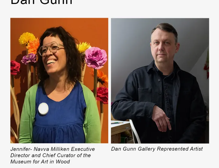 Gallery Talk at Pentimenti with Jennifer-Navva Milliken, Executive Director and Chief Curator of the Museum for Art in Wood, and artist Dan Gunn.