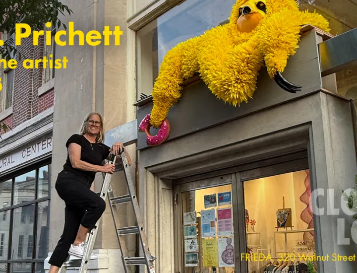 P.W. Pritchett Meet the artist, followed by community super. July 15