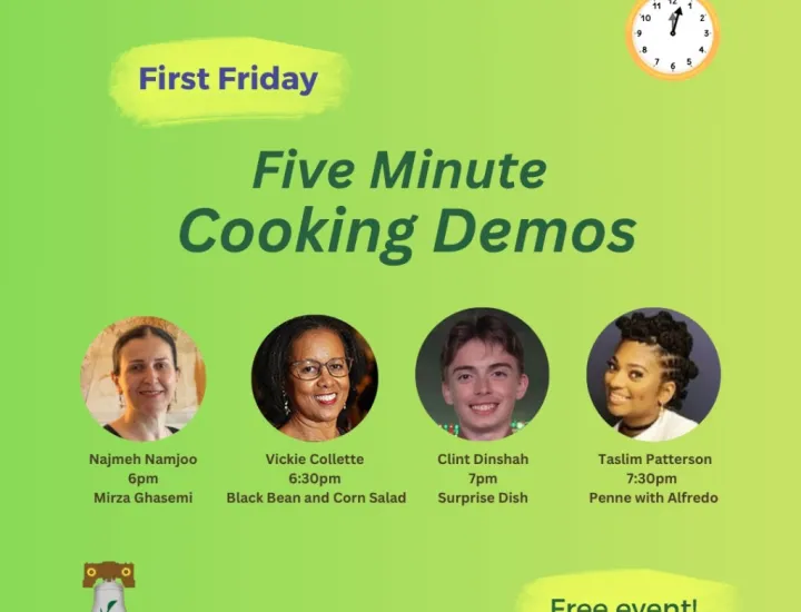 Five Minute Cooking Demos at the AVC