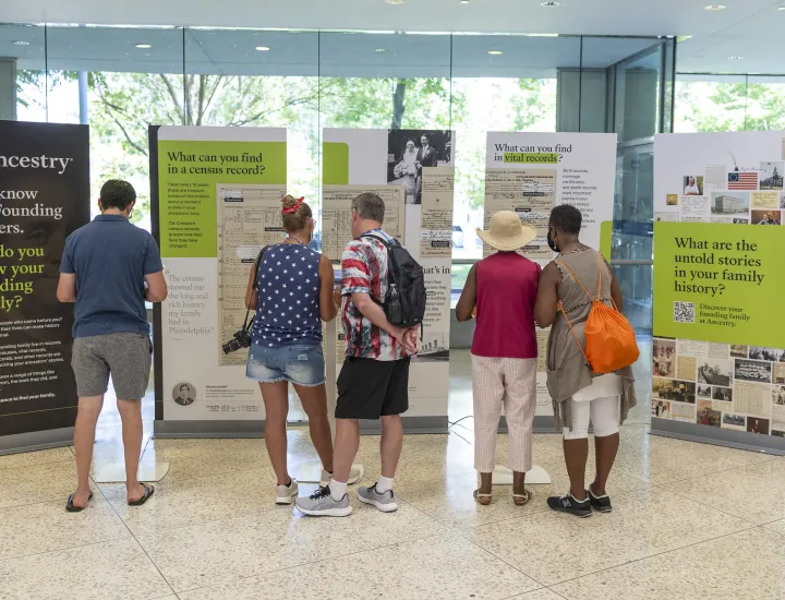 Visitors engage with an activation at the NCC.