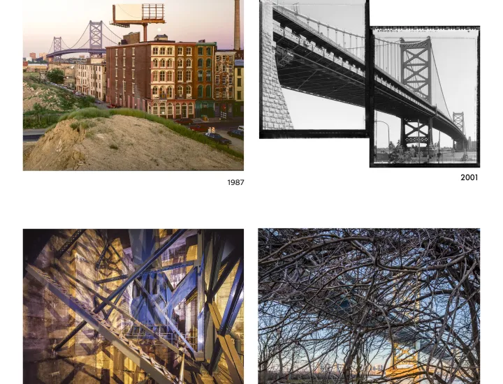 Four Images from Four Decades of the Ben Franklin Bridge