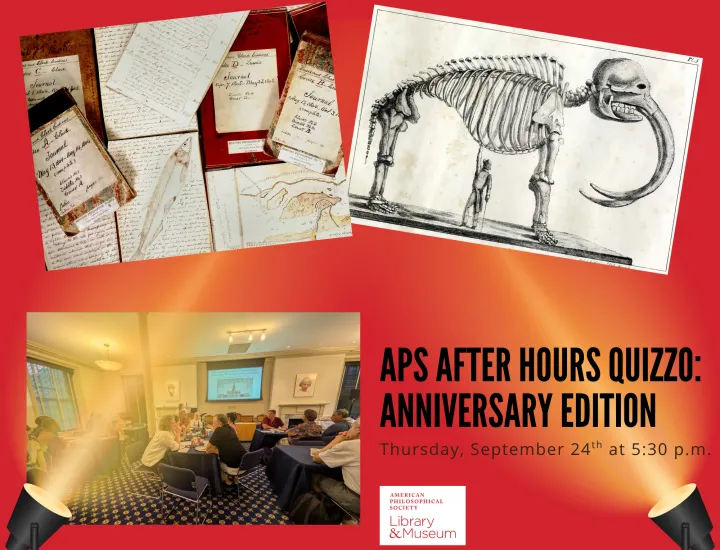 Promotional image of APS Quizzo event 