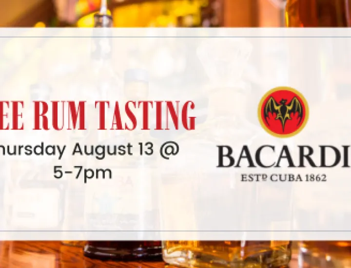 Bacardi Rum Tasting at Cuba Libre