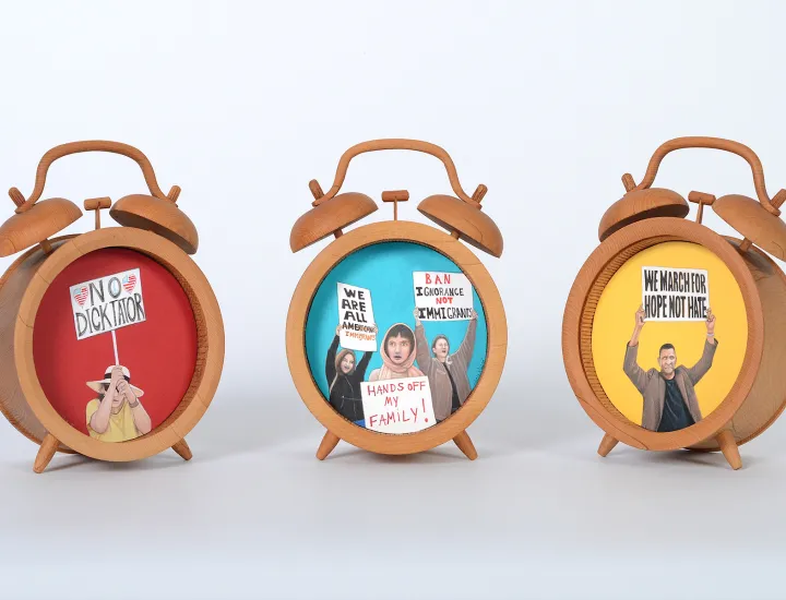 "The Time is Now" series by Humaira Abid