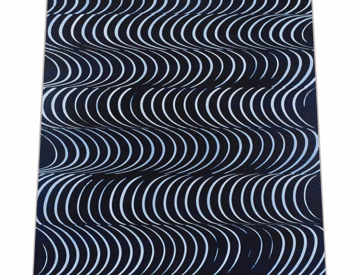 Star-Crossed | 54 x 54 inches / 137 x 137, acrylic on linen on shaped panel, 2026