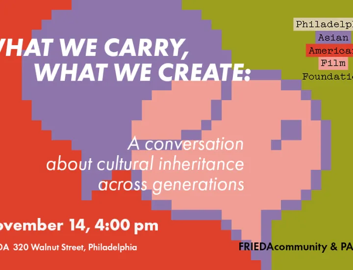 A conversation about cultural inheritance across generations, November 14
