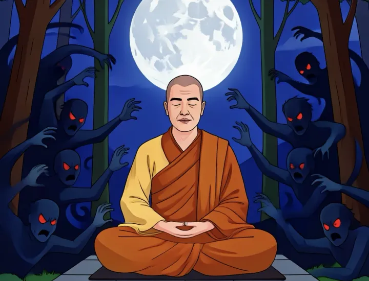 Buddha meditating 