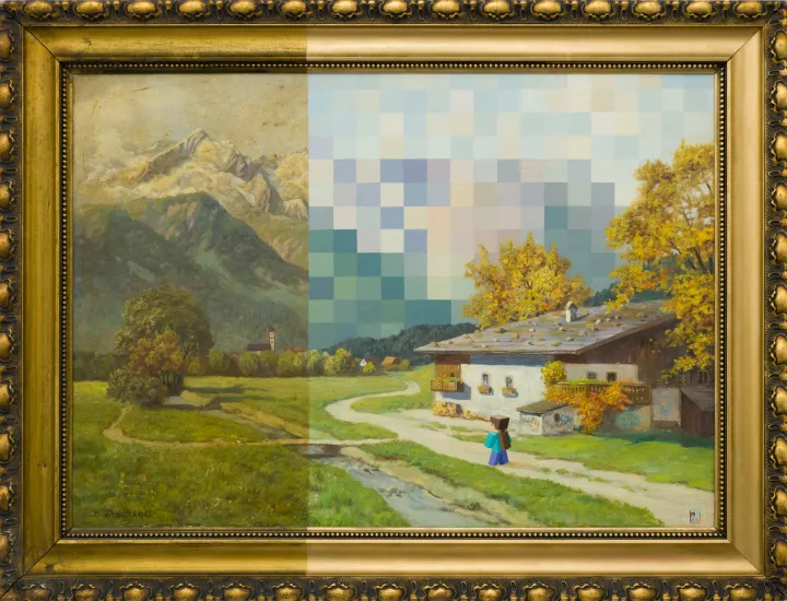 Reimagined vintage painting by André Schulze